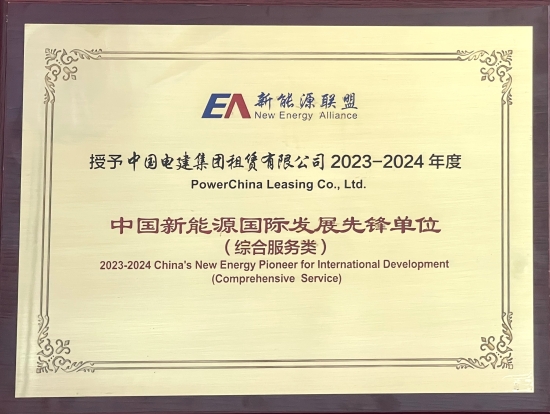 2023-2024年度中国新能源国际发展先锋单位